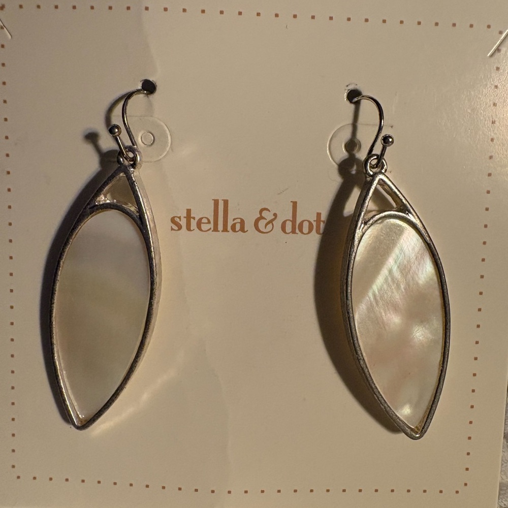 Stella & dot reversible Earrings plus Kim Roger's CZ studs - Picture 5 of 8